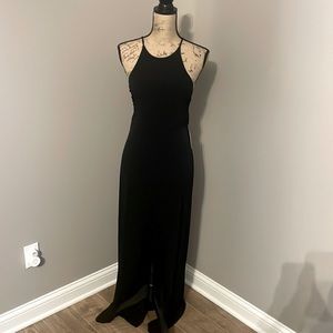 Express black halter dress small